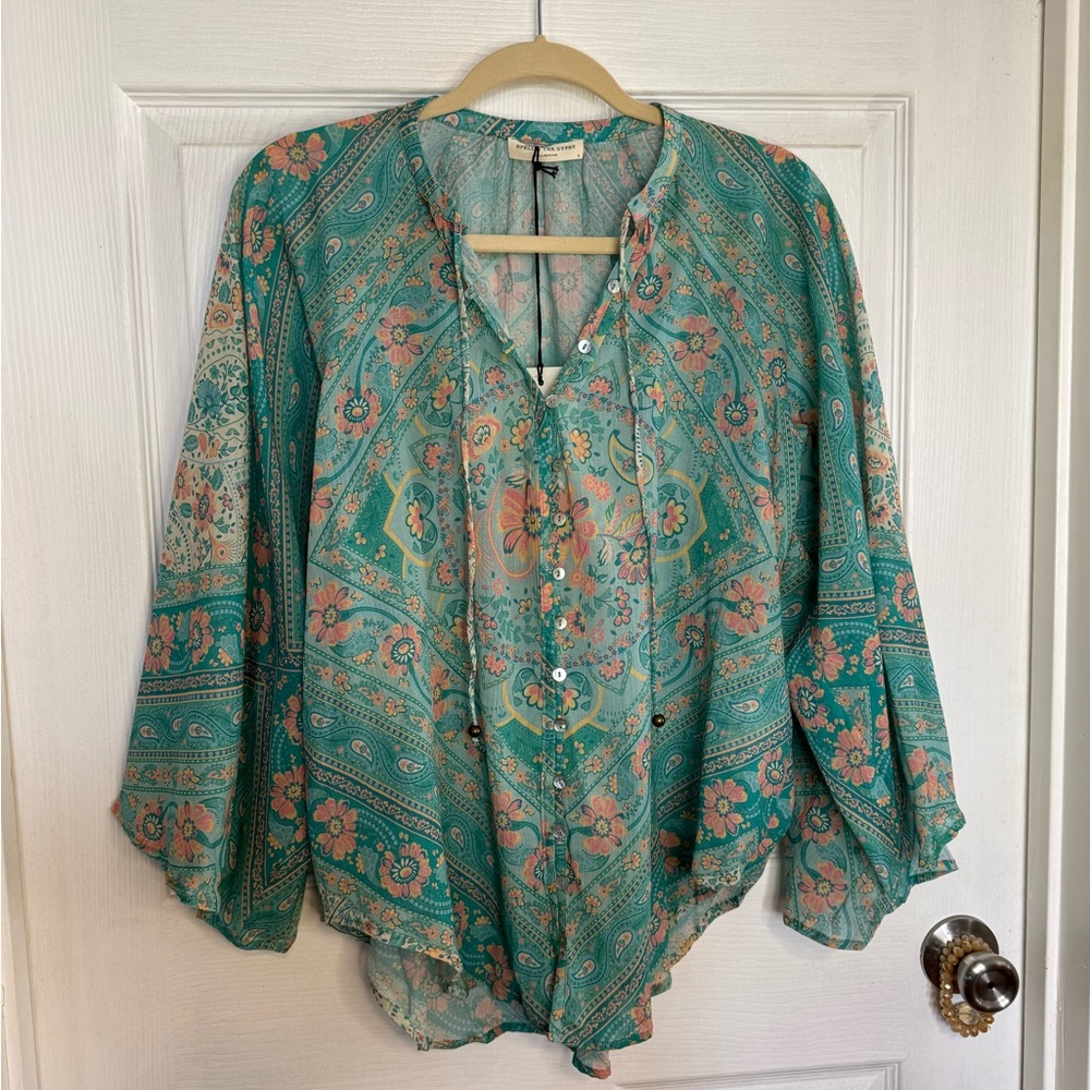 NWT Spell Farrah Blouse